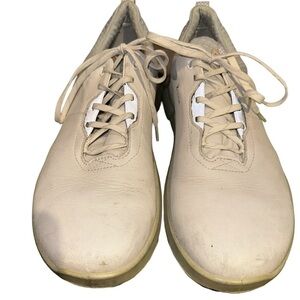 Ecco Biom Invsbl Spikeless Off White Golf Shoes Men's Size 10-10.5